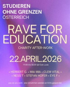 Rave for Education – Charity Event von Studieren ohne Grenzen