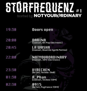 STÖRFREQUENZ #1__hosted by NOTYOURORDINARY