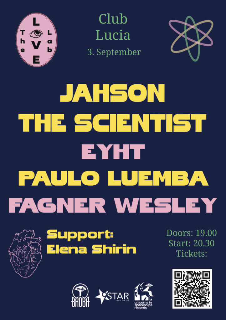 The Love Lab – Jahson The Scientist with Eyht, Paolo Luemba and Fagner Wesley